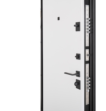 Вхідні двері Abwehr Grand Stellla 515 Чорна текстура + Білий супермат 860*2050 мм Двері для квартири Київ