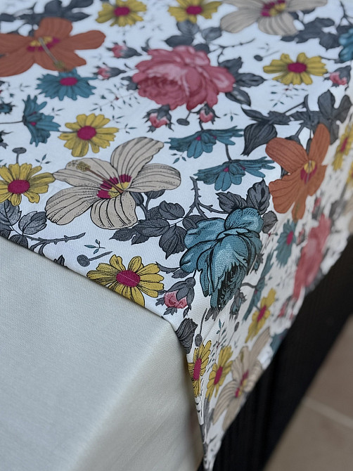 Ecotton Скатертина Ecotton DUCK 170х220 см водовідштовхувальна з квітами Коломыя - изображение 3