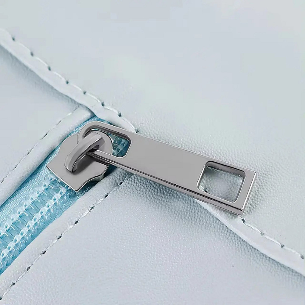 Косметичка зі штучної шкіри на 2 відділення у ванну для сухих і вологих речей, блакитна Кам'янець-Подільський - фото 7