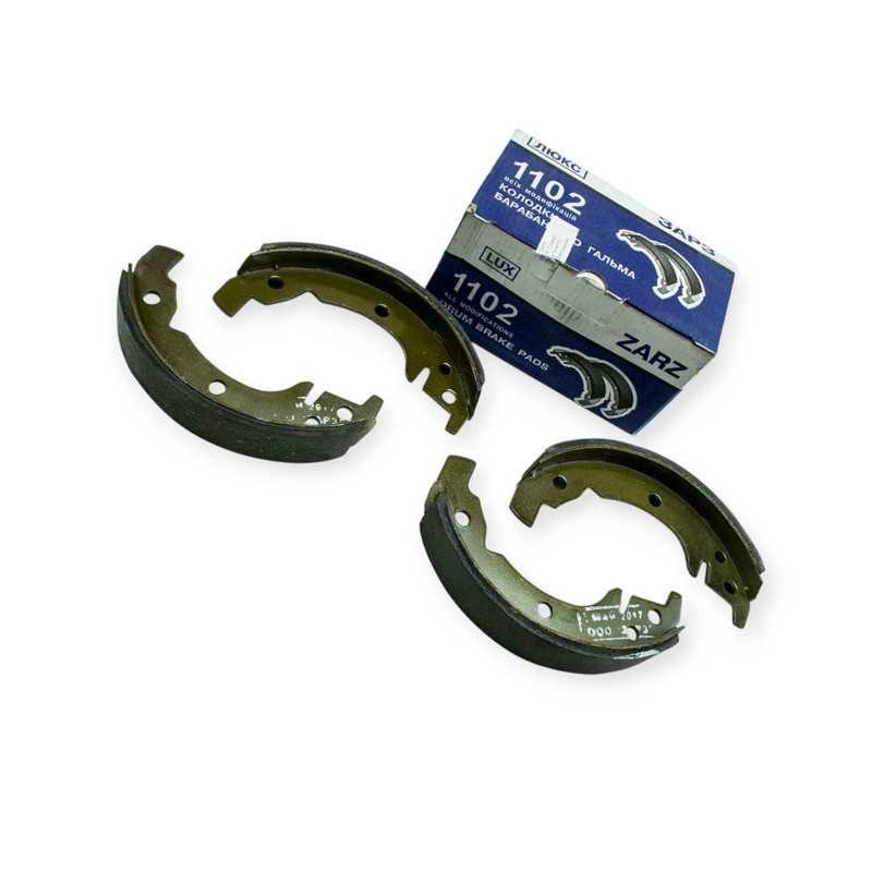 Колодки ЗАЗ 1102-1105 Таврия задние (к-кт 4 шт) (ЛЮКС) ЗАРЗ тормозные Мукачево - изображение 1