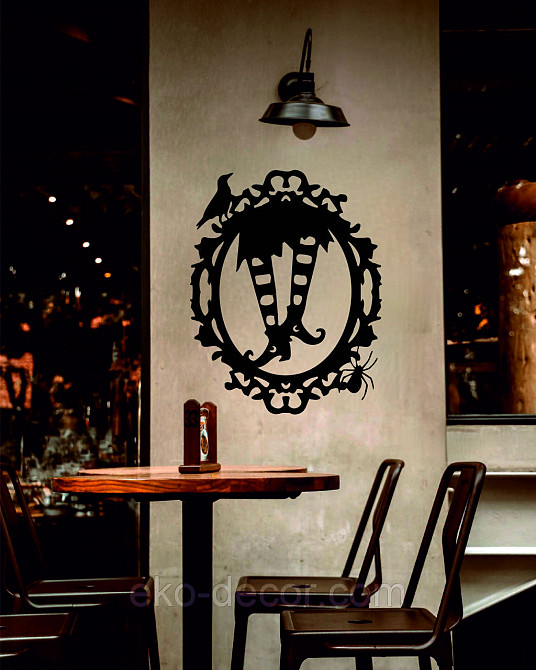 Декоративное настенное Панно «Ведьмины ноги», Декор на стену 110*86 см, Черный Киев - изображение 9