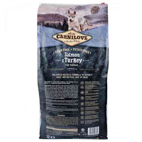 Корм сухий Carnilove Puppy Salmon and Turkey для цуценят усіх порід з лососем та індичкою 12 кг Київ