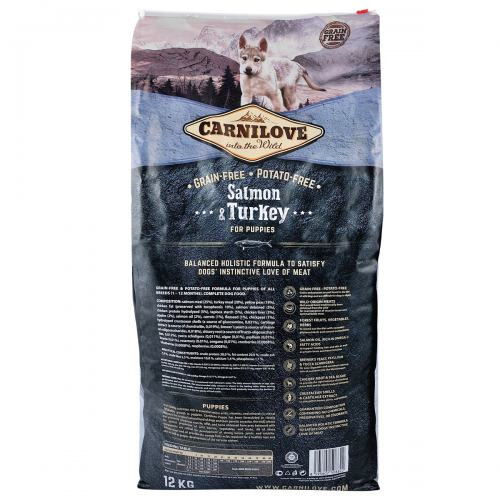 Корм сухий Carnilove Puppy Salmon and Turkey для цуценят усіх порід з лососем та індичкою 12 кг Київ - фото 4