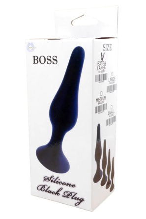 Анальный плаг Silicone Plug Black - Large Sex Aura Киев