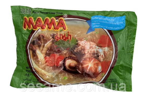 Лапша быстрого приготовления стеклянная Mama 40 г Харьков