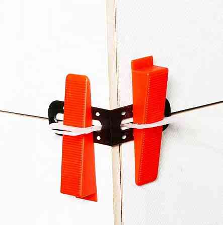 Кутник пластиковий для системи вирівнювання плитки колір чорний, для внутрішніх та зовнішніх кутів (багаторазовий, ABS, набір 25 Київ