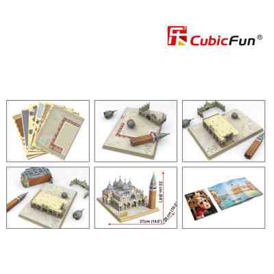 Пазл Cubic Fun Тривимірна головоломка-конструктор National Geographic Площа Святого Марка (DS0980h) Вінниця