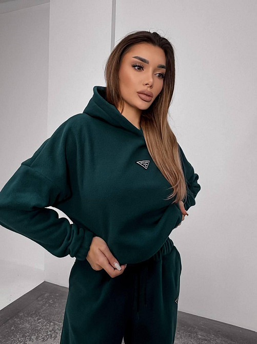 Женский теплый костюм, из флис полара L-XL, смарагд Одеса - фото 8