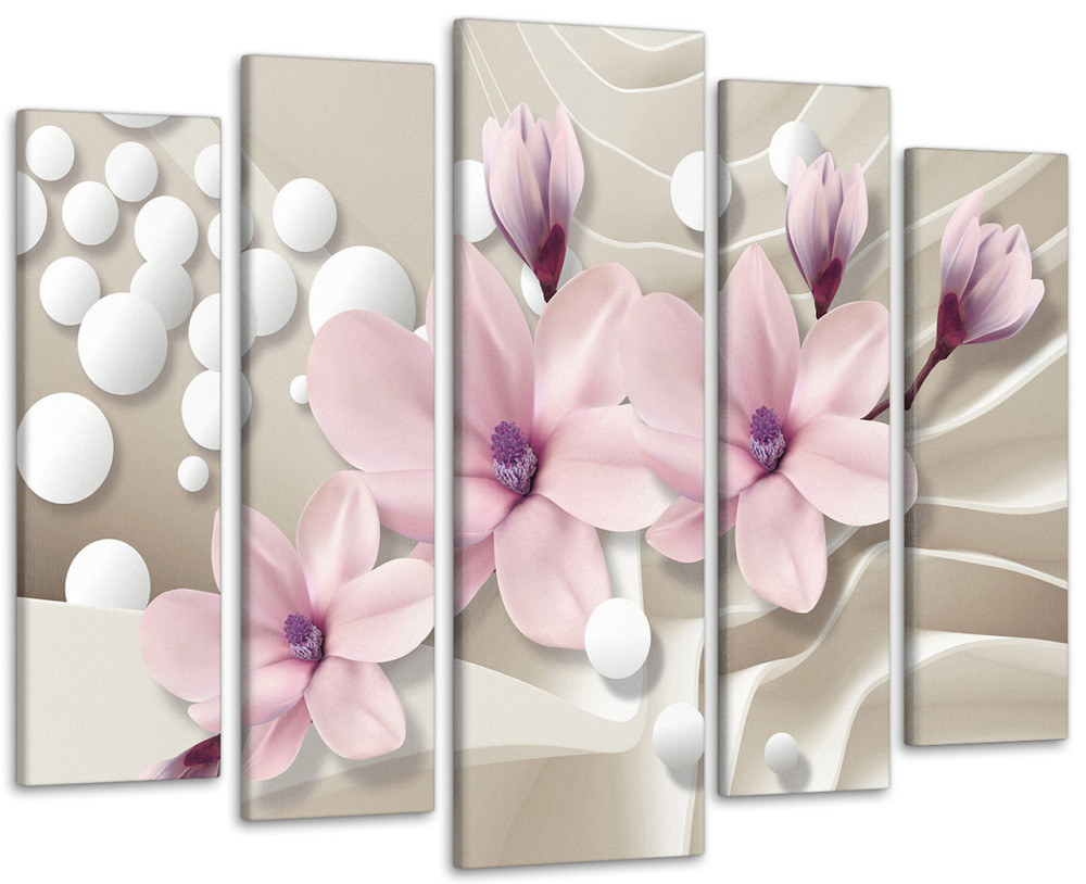 Модульная картина Абстракция Цветы Art-55_5 99x140 см Киев - изображение 1