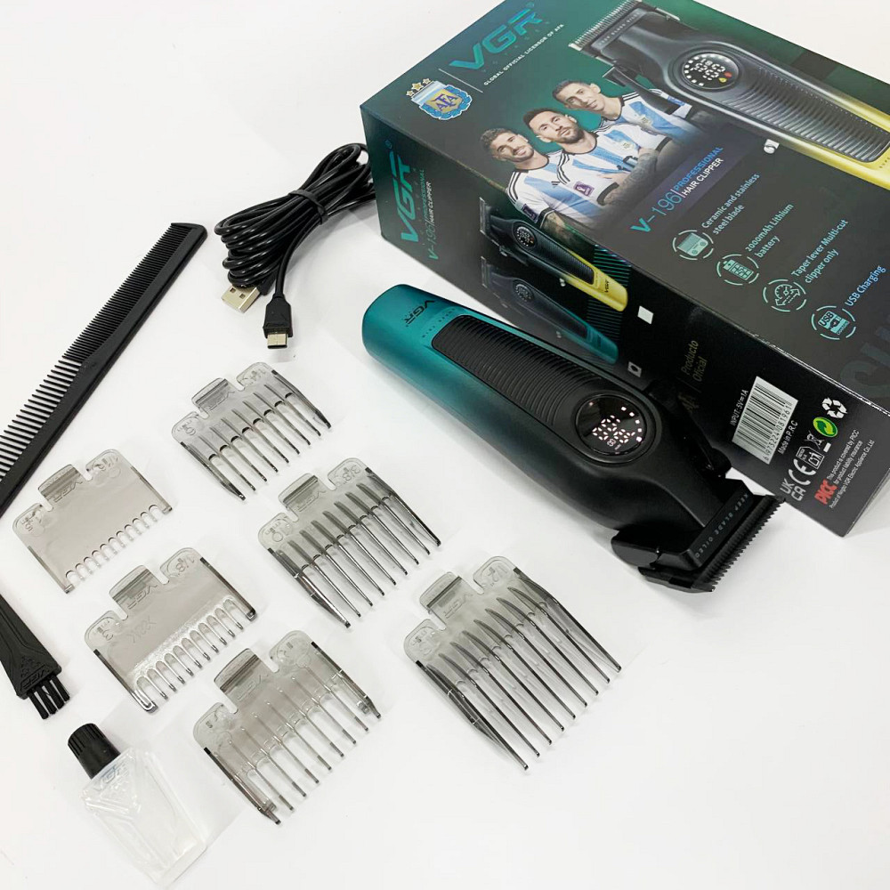Гострі професійні машинки для стрижки волосся VGR, Чоловічий набір для стрижки волосся акумуляторний XD-52 Львів - фото 4