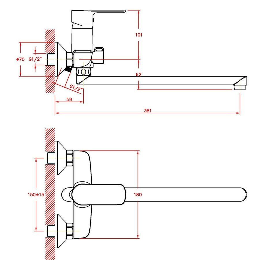 Змішувач для ванни Haiba ASIO 006   ( HB0850 ) 23804 Харків - фото 2