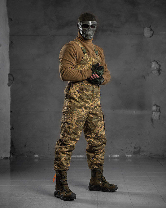 Комбез чоловічий теплий зимовий комбінезон піксель на підтяжках ЗСУ Одеса - фото 12