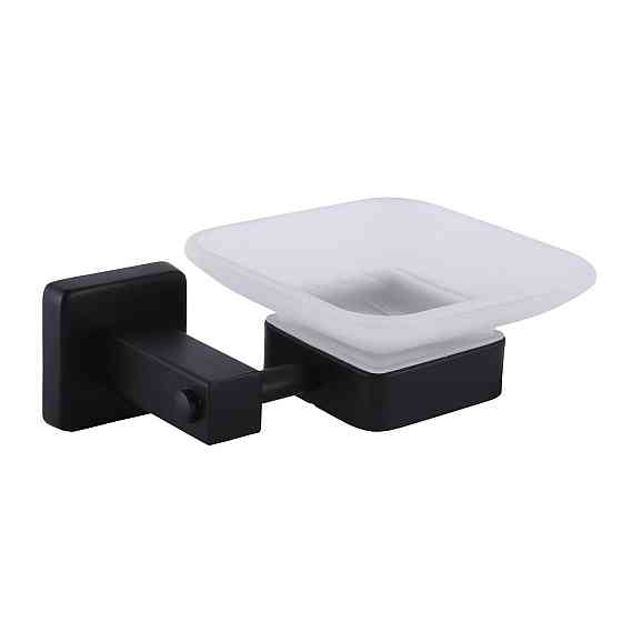 Мильниця одинарна Globus Lux BQ9408 чорна матова SUS304 (000022210) Київ