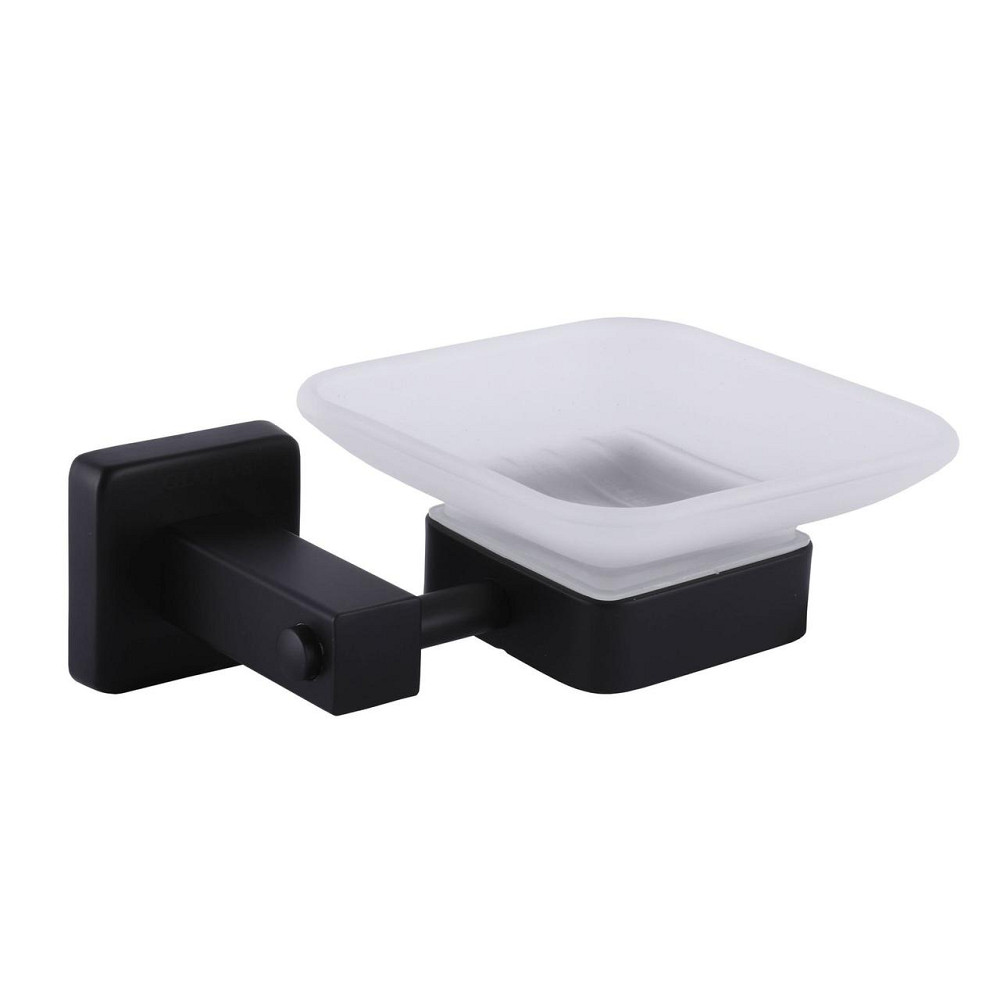 Мильниця одинарна Globus Lux BQ9408 чорна матова SUS304 (000022210) Київ - фото 1