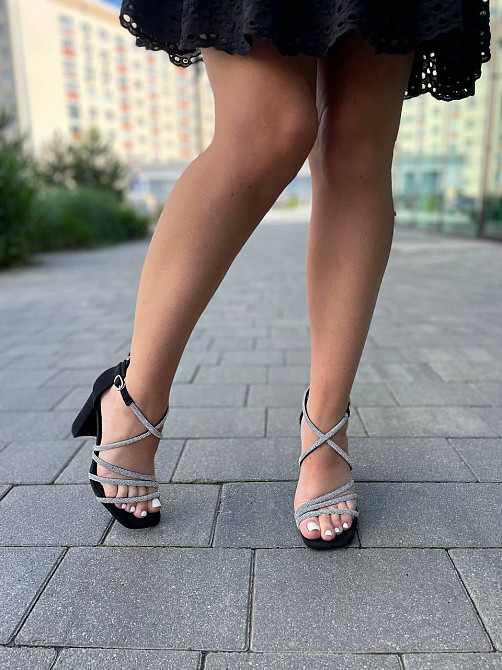 Meideli Босоніжки жіночі MEIDELI L400-5 чорні (літо, еко-замша) (5957) Коломыя - изображение 4