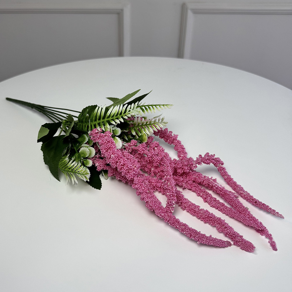 Гілка амаранту штучна 5шт/уп. Колір: фуксія SW-11 Івано-Франківськ - фото 1