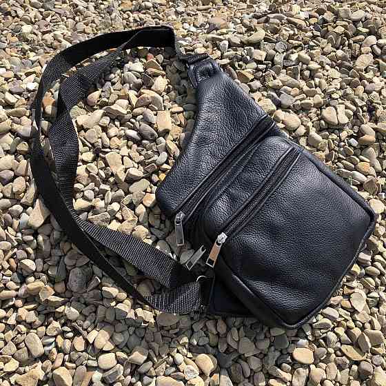 Оригінальна чоловіча сумка крос-боді, Чоловіча вулична сумка через плече крос-боді гладка VL-41 Івано-Франківськ