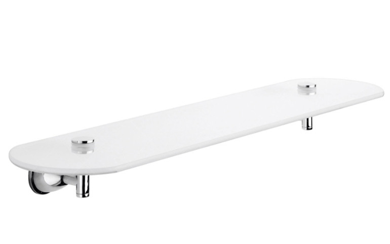 Полка в ванну GE19-13 55см Хром стекло Винница - изображение 1