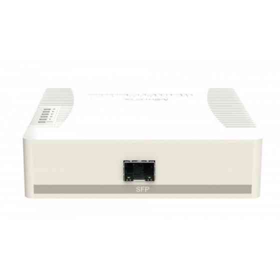 Комутатор Mikrotik RB260GSP, 5-port Gigabit smart switch with SFP cage, SwOS, plastic case, PSU Киев