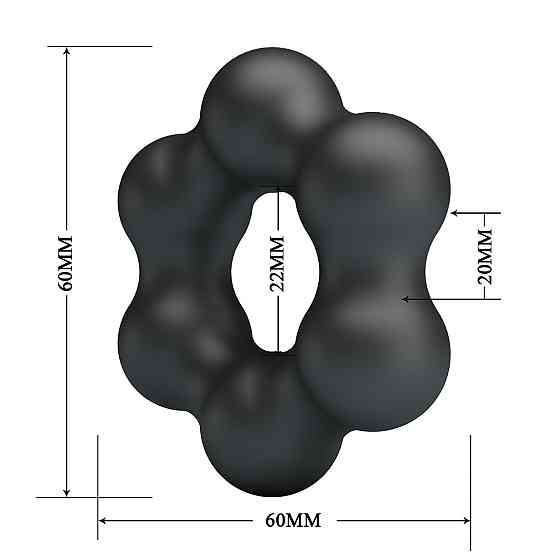 Эрекционное кольцо Crazy Bull Super Soft Silicone Clauzell, черное Sex Aura Киев