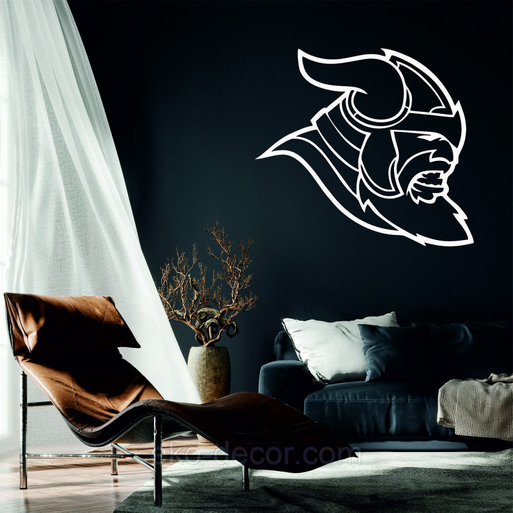 Декоративне настінне Панно «Вікінг», Декор на стіну 50*45 см, Білий Київ - фото 2