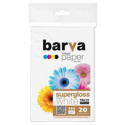 Фотобумага Barva 10x15, 255 g/m2, PROFI, 20арк, supergloss (R255-221) Винница