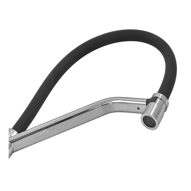 Кухонный смеситель MIXXUS PREMIUM GRAVITY 017 NUT REFL.BLACK хром с черным силиконовым изливом MI8406 Харьков - изображение 15