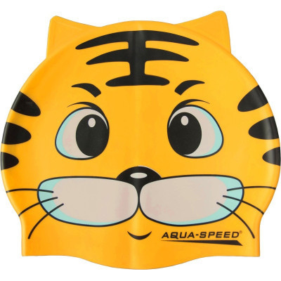 Шапка для плавания Aqua Speed Zoo 115-Cat 5529 жовтий кіт Діт OSFM (5908217655295) Винница - изображение 1