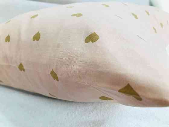 Наволочка Ecotton 40х60 із бязі кремового кольору із сердцями Коломия