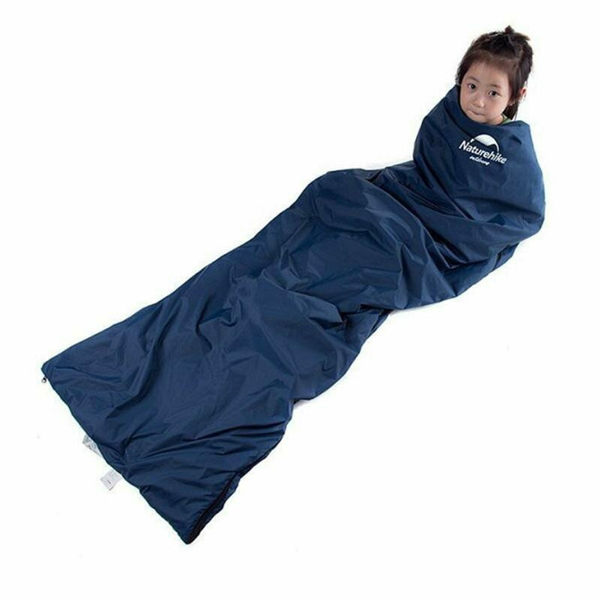 Спальник надлегкий Naturehike Mini Ultra light LW 180 NH15S003-D, Silk-like cotton,  блакитний Киев - изображение 5