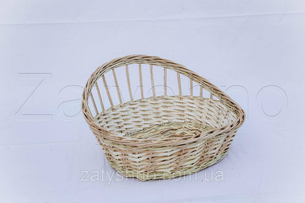 Плетеная корзина из лозы простая | корзинка из лозы | корзини з лози Киев - изображение 2