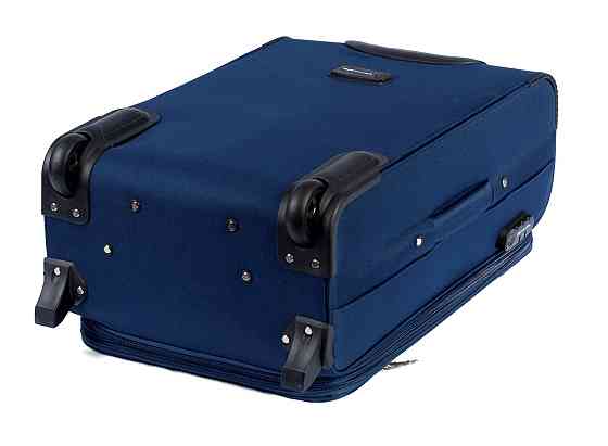 Валіза тканинна WINGS 1701 велика 74 см 2 колеса синя Київ