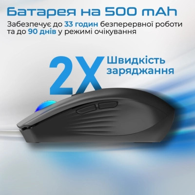 Мишка Promate Kitt Wireless Black (kitt.black) Вінниця - фото 4