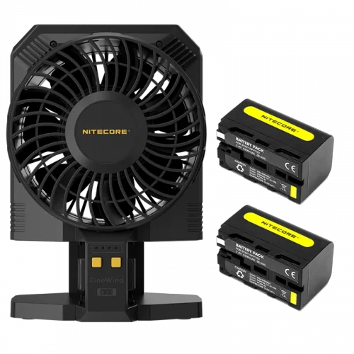Вентилятор для фотостудии Nitecore CW30 + 2 аккумулятора NP-F750 5200mAh комплект Винница - изображение 2