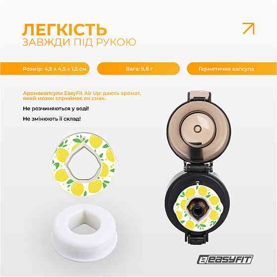 Капсула “Лимон” для пляшки EasyFit Air Up Коломия