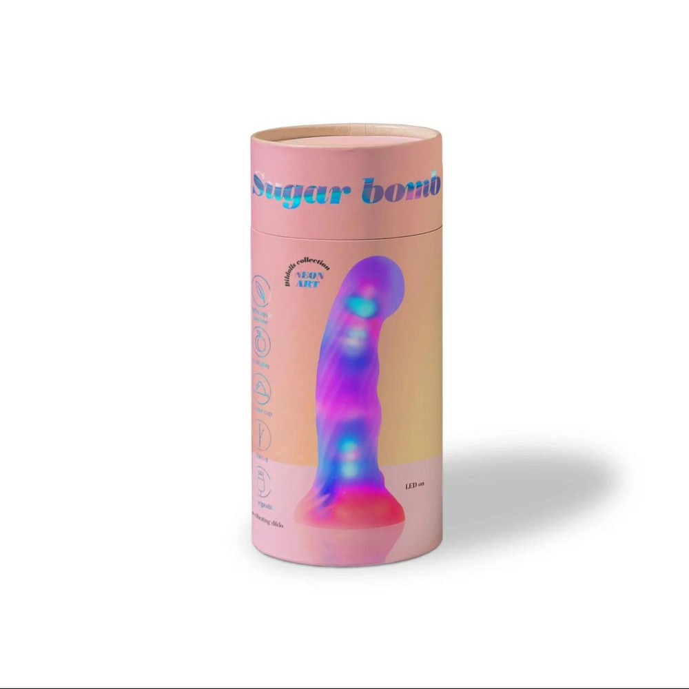 Светящийся дилдо Love To Love - SUGAR BOMB, 39 режимов подсветки, гнется, перезаряжаемый Sex Aura Киев - изображение 4