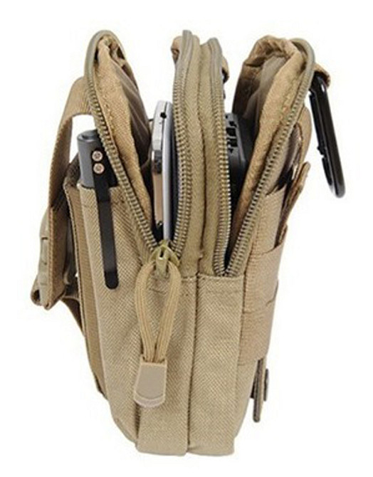 Сумка тактическая поясная EDC Molle (барсетка, аптечка) койот Киев - изображение 3