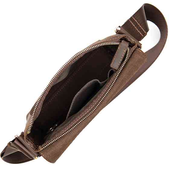 Чоловіча сумка-месенджер Коричневий (GRANDE PELLE) Київ