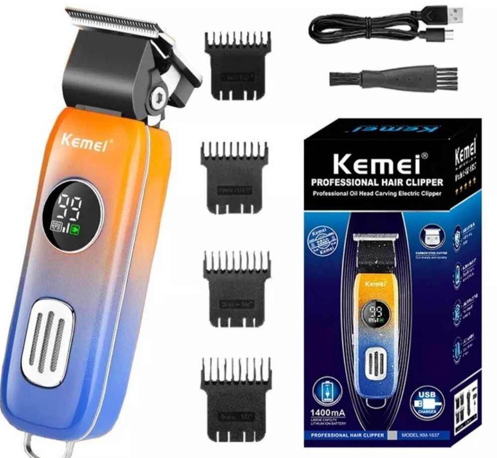 Машинка тример  для стрижки Kemei Waterproof Professional. Киев - изображение 8