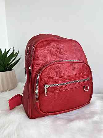 Рюкзак городской молодежный женский красный Киев