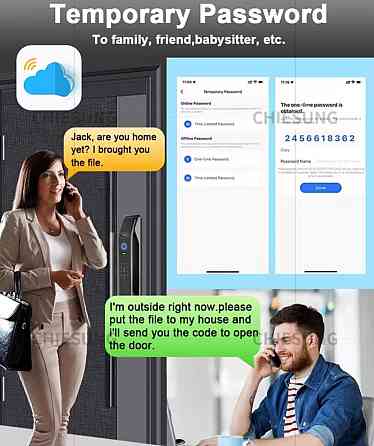 Смарт Замок  WiFi з розпізнавання обличчя пальця коду  NFC. Харків