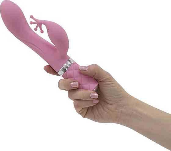 Роскошный вибратор-кролик Pillow Talk - Kinky Pink с кристаллом Сваровски, мощный Sex Aura Киев