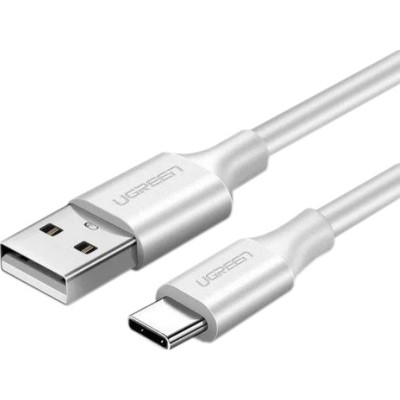 Дата кабель USB 2.0 AM to Type-C 0.5m 3.0A (18W) Nickel Plating US287 White Ugreen (60120) Винница - изображение 1