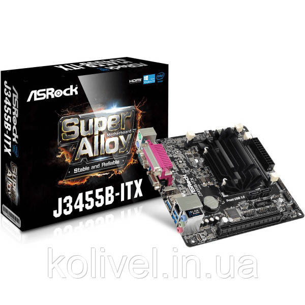 ASRock J3455B-ITX/REF(Intel Quad-Core 2.3GHz, 2xDDR3 SoDIMM, VGA/HDMI, 1*PCIe, 2xSATAIII, mini ITX) Киев - изображение 5