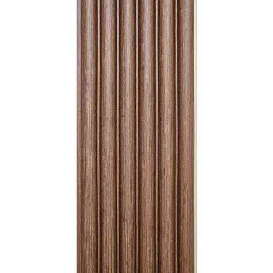 Рейка декоративна WPC кругла стінова 3000х152х15мм Каштан SW-00001872 Київ