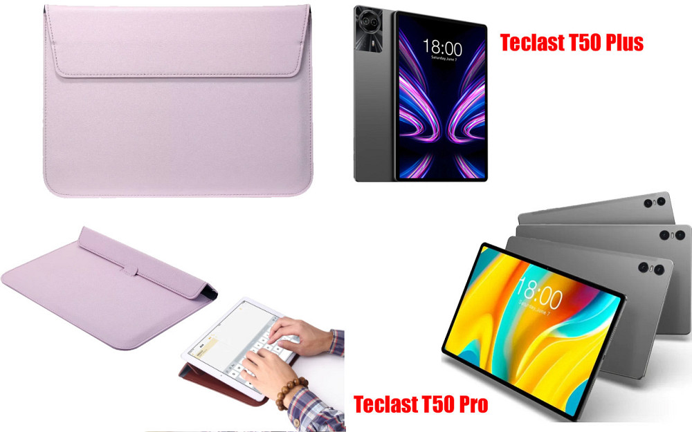 Чехол-конверт VitoCase для Teclast T50 Plus, T50 Pro, с функцией подставки для планшета Фиолетовый Киев - изображение 1
