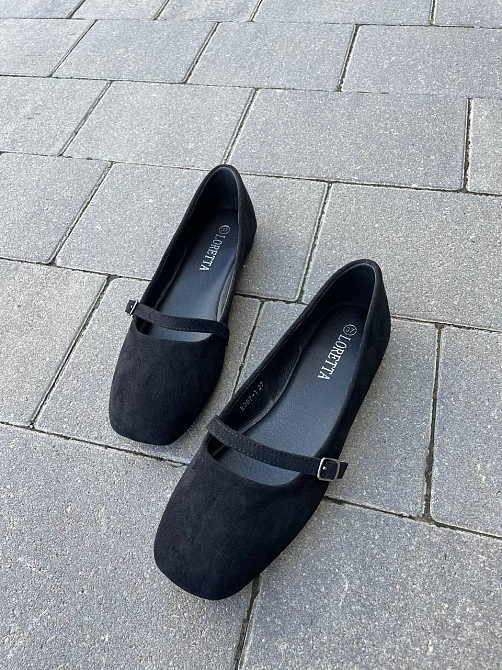 Loretta Балетки LORETTA чорні еко-замша размер 36-41 (E367-1) Коломия - фото 7