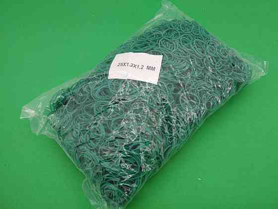 Резинка денежная  №25 ( зеленая )*1,2мм  1 кг 