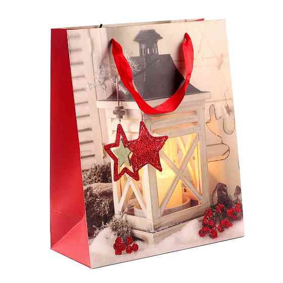 Пакет паперовий "Warm Christmas" 26 х 32 см Рівне