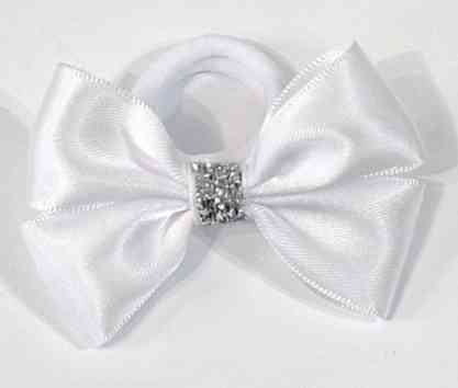 Гумка Бантик для дівчинки біла 2 шт. Київ